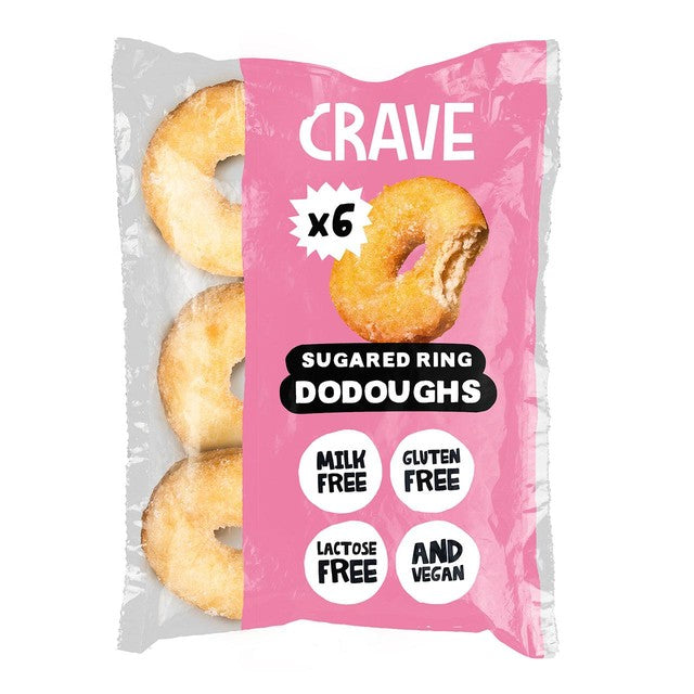 Crave sugared ring doughnuts 215g - British product