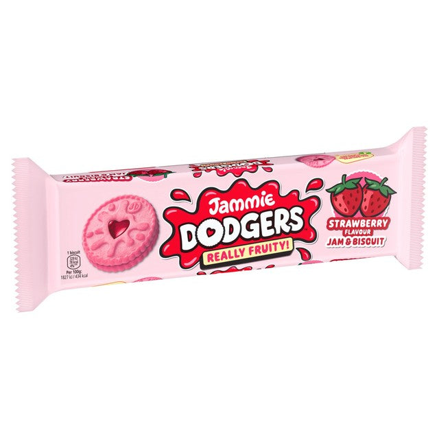 Jammie Dodgers strawberry biscuits (British brand)