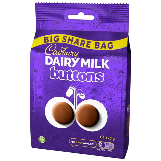 Cadbury Dairy Milk Buttons chocolate 175g - British product