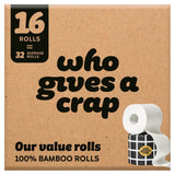 Who Gives a Crap extra soft toilet paper 16 pack (British brand)