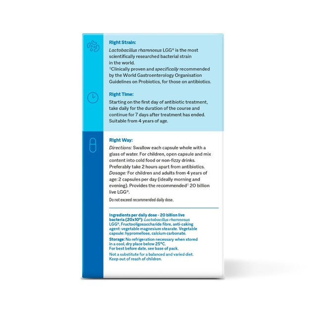 Smart Strains probiotic capsules for antibiotics 30 capsules (British brand)