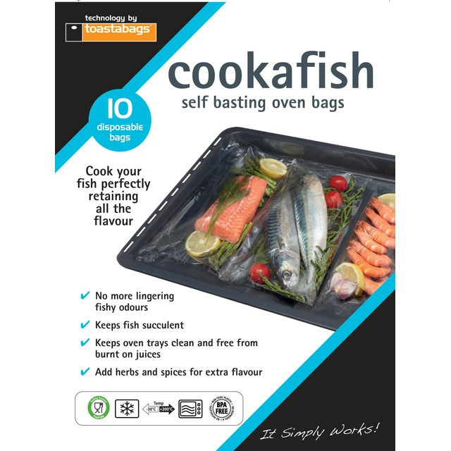 Toastabags Cookafish oven bags 10 pack (British brand)