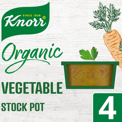 M&S Knorr Organic Vegetable Stock Pot 4-Pack 104g- Buy online at McGrocer