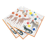 Talking Tables safari animal paper napkins 20 per pack (British brand)