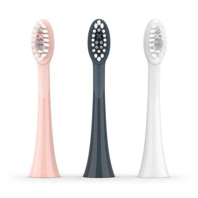 Ordo Sonic Toothbrush Heads White/Silver 4 per pack, imported from the UK