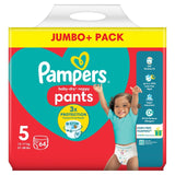 Pampers Baby-Dry nappy pants size 5 jumbo pack, imported from the UK