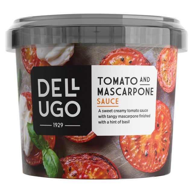 Dell'Ugo fresh tomato mascarpone sauce, imported from the UK