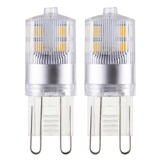 TCP G9 LED bulbs warm white 2-pack (British brand)