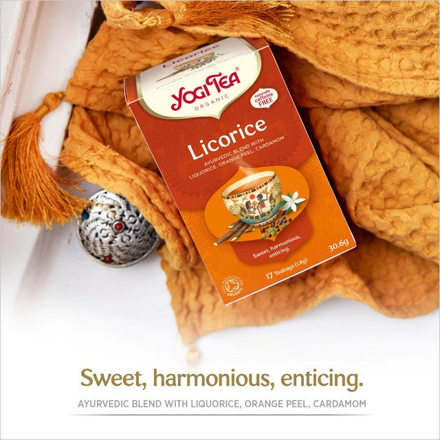 Yogi Tea licorice herbal tea bags 17 bags (British brand)