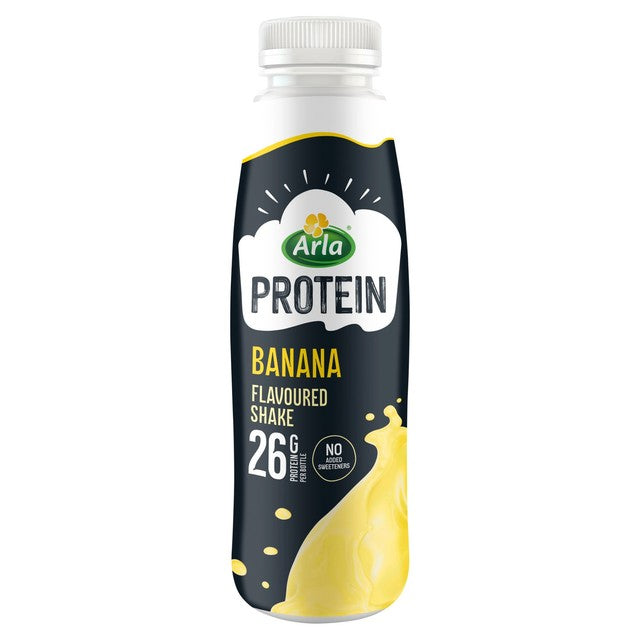 Arla Protein Banana Milk Shake bottle, imported from the UK