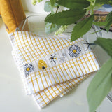 Samuel Lamont Honey Bees Jacquard Tea Towel 50cm x 70cm, imported from the UK