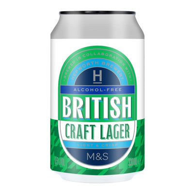 M&S M&S Low Alcohol British Craft Lager 330ml- Buy online at McGrocer