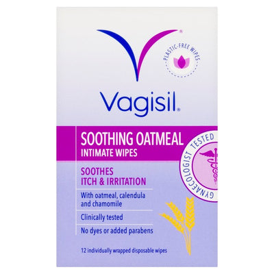 M&S Vagisil Soothing Oatmeal Intimate Wipes 12 Pack- Buy online at McGrocer