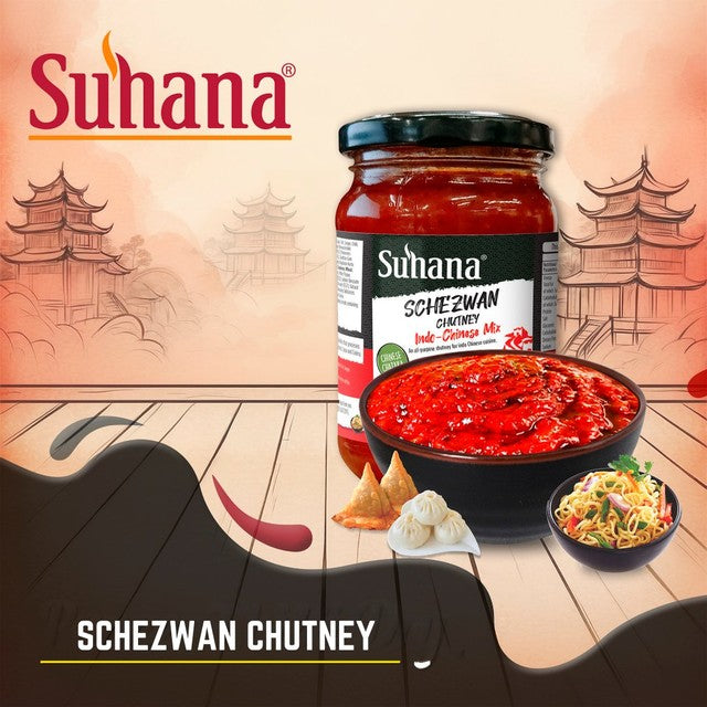 Suhana Schezwan chutney 200g red chilli sauce (British brand)