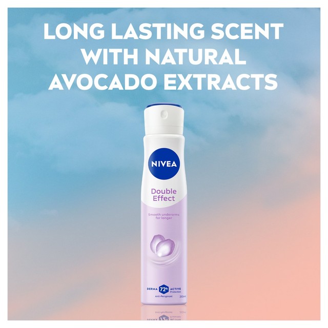 Nivea Double Effect anti-perspirant deodorant spray 250ml, imported from the UK