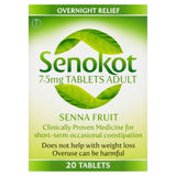 Senokot 7.5mg Tablets Adult 20 Pack (British brand)