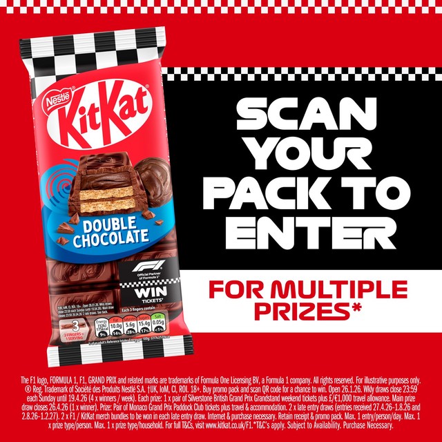 Kit Kat double chocolate sharing bar 99g, UK version