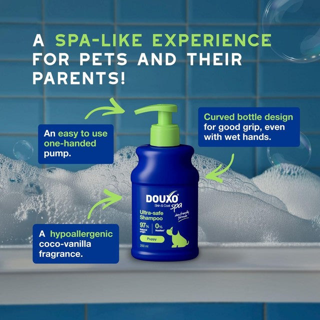 Douxo sensitive puppy shampoo 250ml, UK version