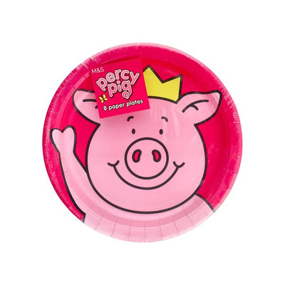 M&S M&S Percy Pig Paper Party Plates 23cm- Buy online at McGrocer
