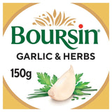 Boursin Garlic & Herbs soft cheese 150g - British product