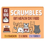 Scrumbles wet cat food jelly meat variety pack 6 x 85g (British brand)
