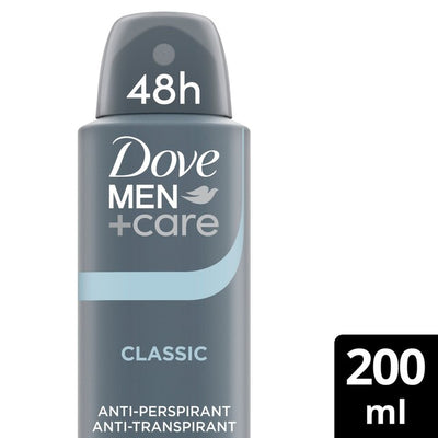 M&S Dove Men+Care Classic Anti-Perspirant Deodorant Aerosol 200ml- Buy online at McGrocer
