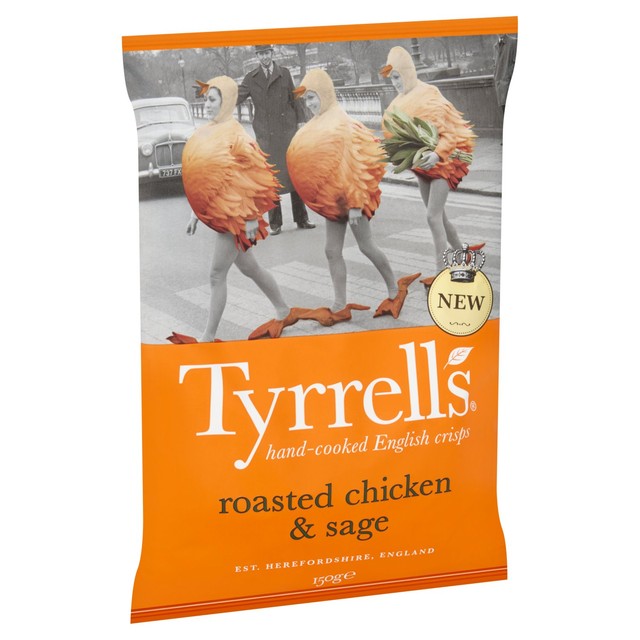 Tyrrell's Roasted Chicken & Sage Potato Crisps 150g (British brand)