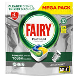 Fairy Platinum Lemon Dishwasher Tablets 94 Tablets - British product