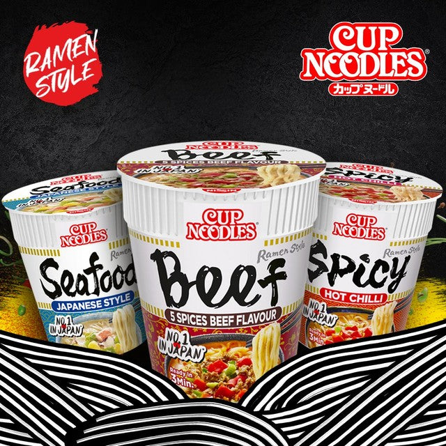 Nissin Cup Noodle Teriyaki Chicken instant noodle pot (British brand)