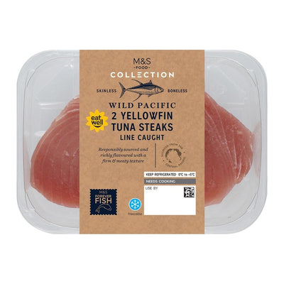 M&S Collection 2 Gelbflossen-Thunfischsteaks 240g