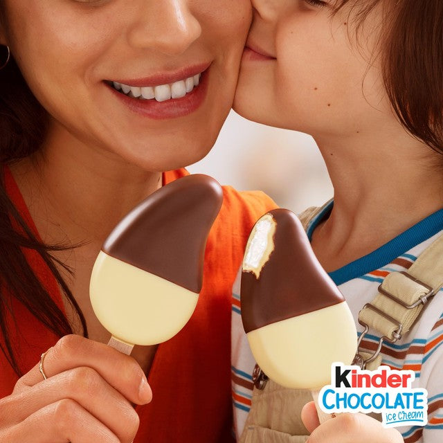 Kinder chocolate ice cream sticks 4 x 55ml, UK version
