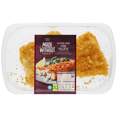 M&S Filets de cabillaud panés M&S Made Without Sans gluten 245g- Acheter en ligne sur McGrocer