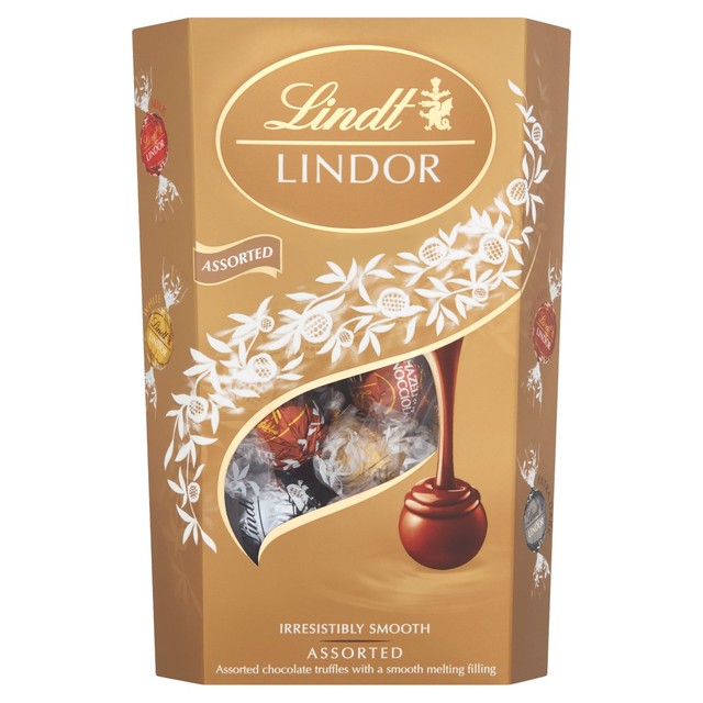 Lindt assorted chocolate truffles 337g box, UK version