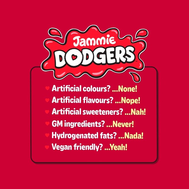 Jammie Dodgers raspberry biscuits 140g, UK version