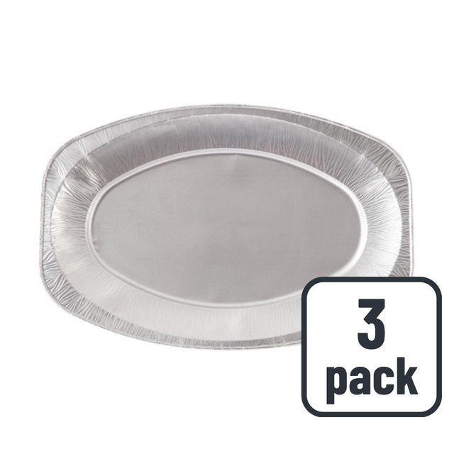 Duni oval aluminium serving platters 33cm, imported from the UK