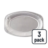 Duni oval aluminium serving platters 33cm, imported from the UK