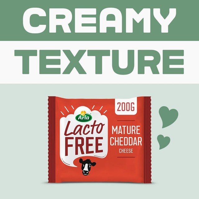 Arla Lactofree Mature Cheddar Cheese 200g - British product