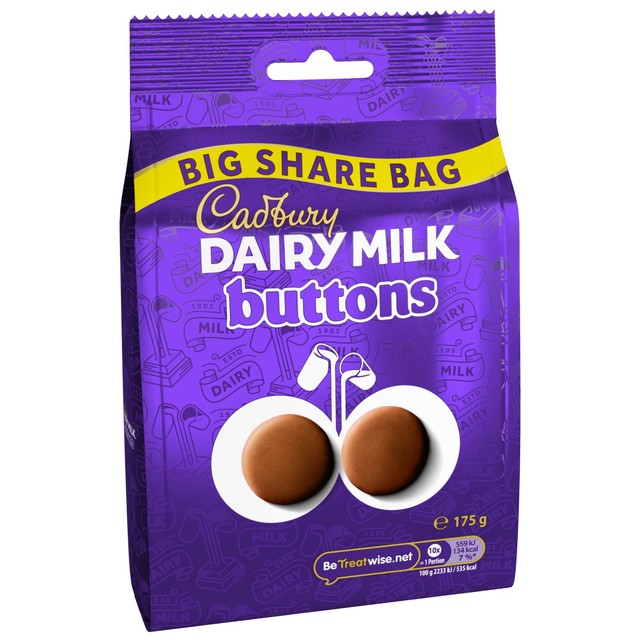 Cadbury Dairy Milk Buttons chocolate 175g - British product