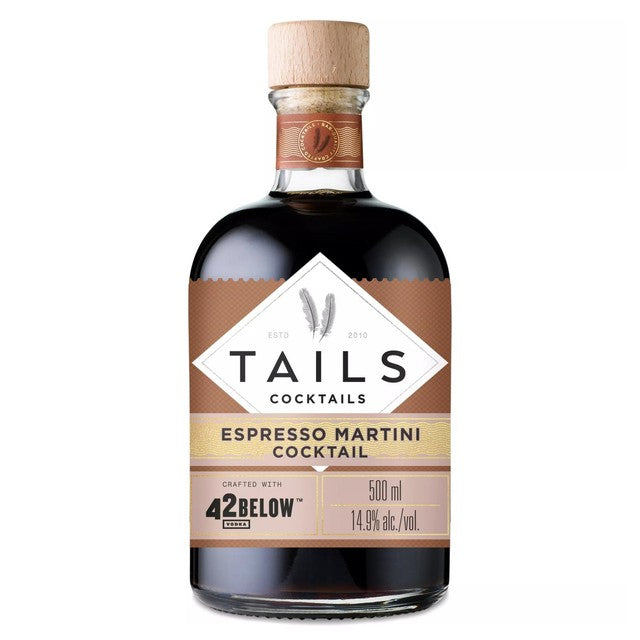 Tails Espresso Martini premixed cocktail 500ml (British brand)