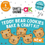 Craft & Crumb Teddy Bear Biscuits Bake & Craft Kit 255g - British product