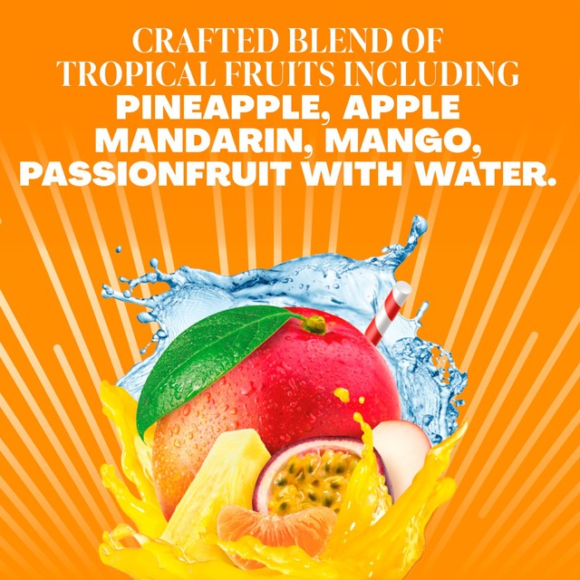 Tropicana Fresh & Light Tropical fruit juice 850ml (British brand)