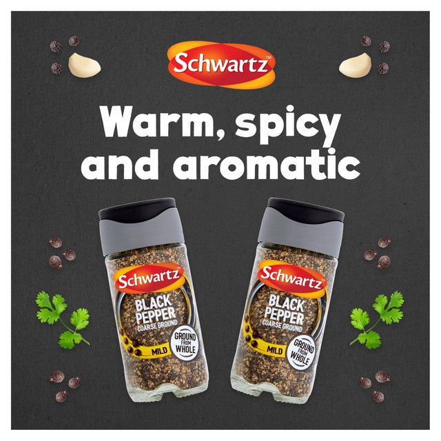 Schwartz coarse ground black pepper 33g - British product