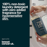 The Lab Co. fragrance free non-bio laundry detergent 1L (British brand)
