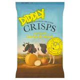 Diddly Squat Farm cheese and onion crisps, UK version