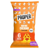 Propercorn mature cheddar popcorn 6x10g multipack, imported from the UK