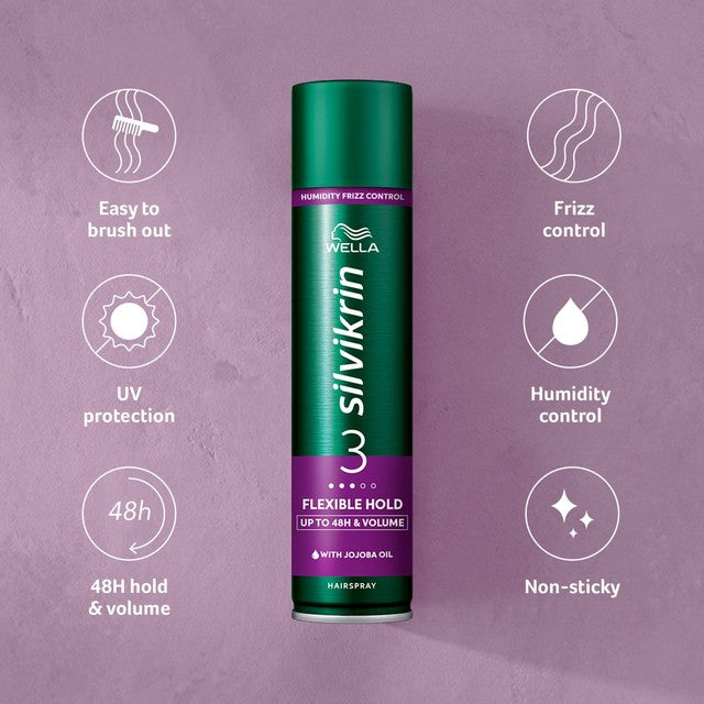 Silvikrin flexible hold hairspray 400ml (British brand)