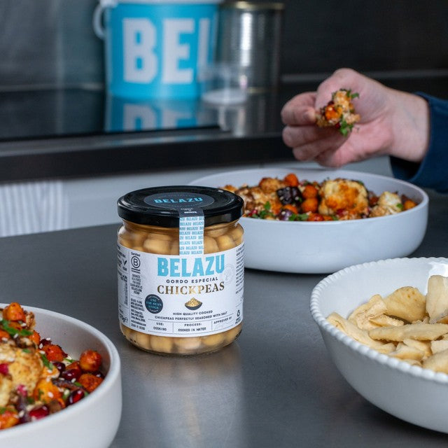 Belazu Chickpeas cooked in brine 370g - British product