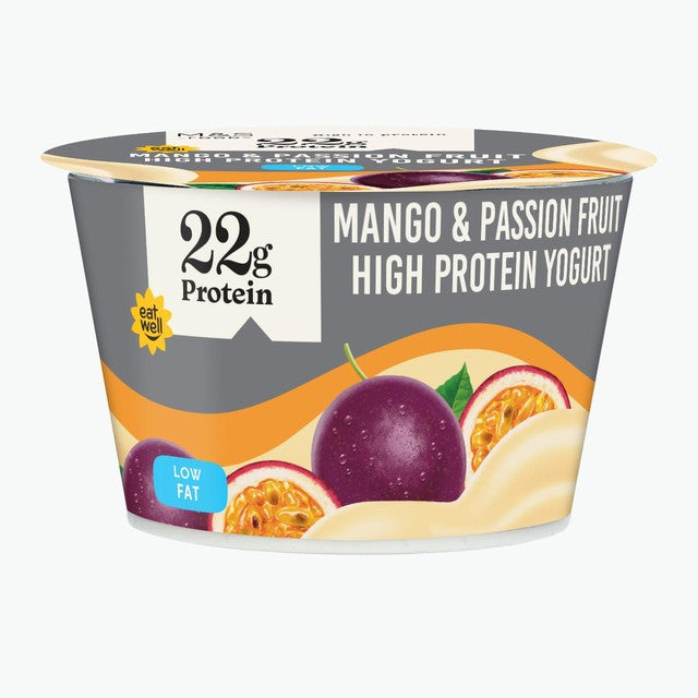 M&S mango and passion fruit high protein yogurt 200g, imported from the UK