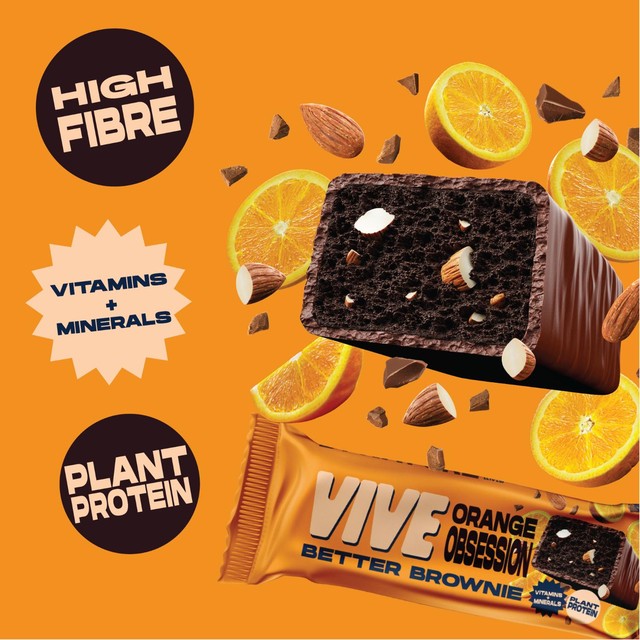 Vive Vegan Better Brownie Orange Obsession 40g (British brand)