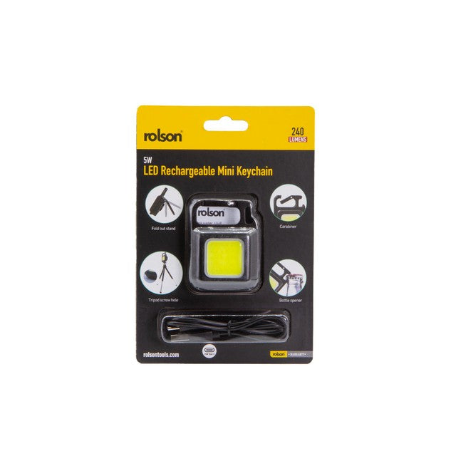 Rolson rechargeable mini keychain light 420 lumens (British brand)